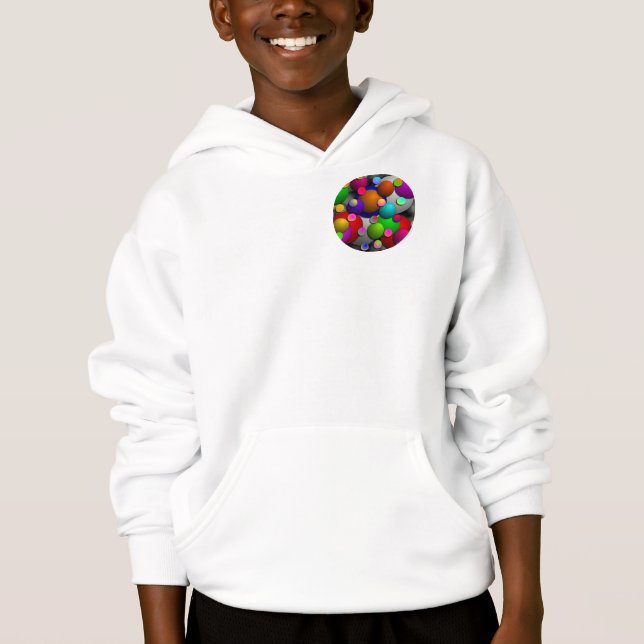 Bubbles by Kenneth Yoncich Hoodie (Front)