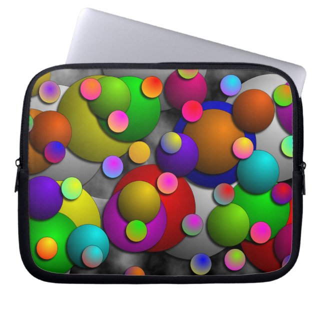 Bubbles by Kenneth Yoncich Laptop Sleeve (Front)