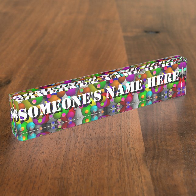 Bubbles by Kenneth Yoncich Name Plate (Side)