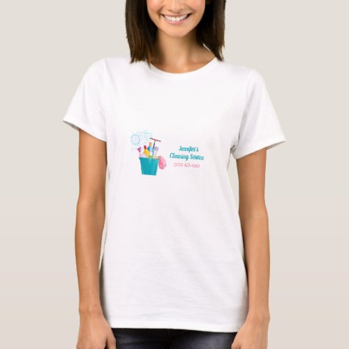 Bubbles Cleaning Supplies House Cleaning Services T_Shirt