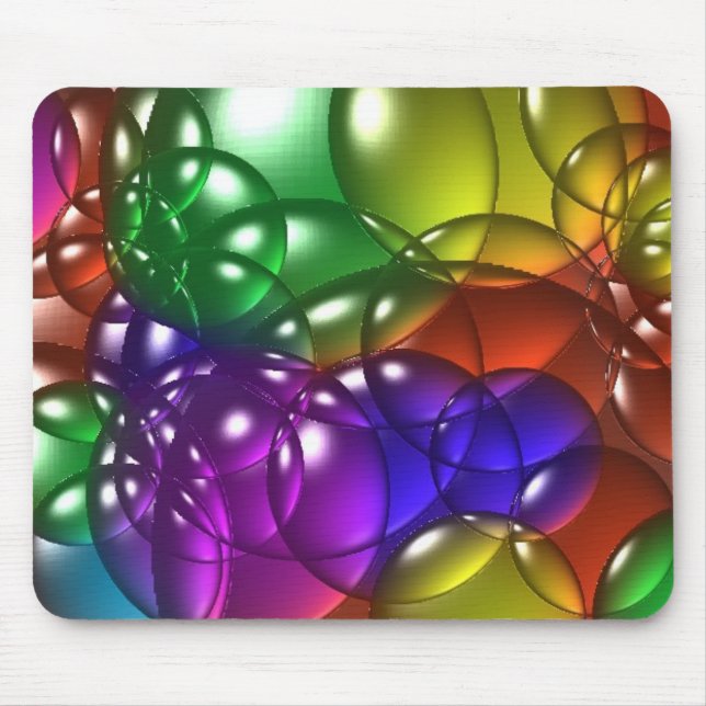 Bubbles colored mouse pad (Front)