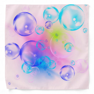 BUBBLES - Colorful Abstract Image of Fractal Art - Bandana