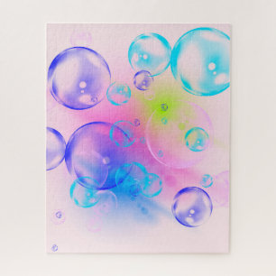 BUBBLES - Colorful Abstract Image of Fractal Art - Jigsaw Puzzle