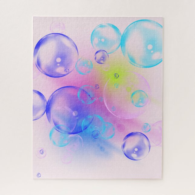 BUBBLES - Colorful Abstract Image of Fractal Art - Jigsaw Puzzle (Vertical)