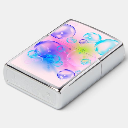 BUBBLES _ Colorful Abstract Image of Fractal Art _ Zippo Lighter