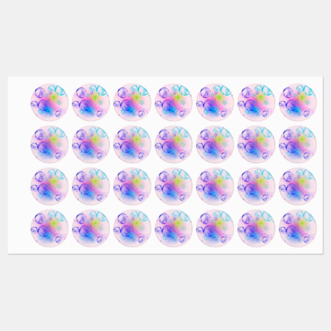 BUBBLES - Colorful Bubbles For Kids - Kids' Labels (Sheet)