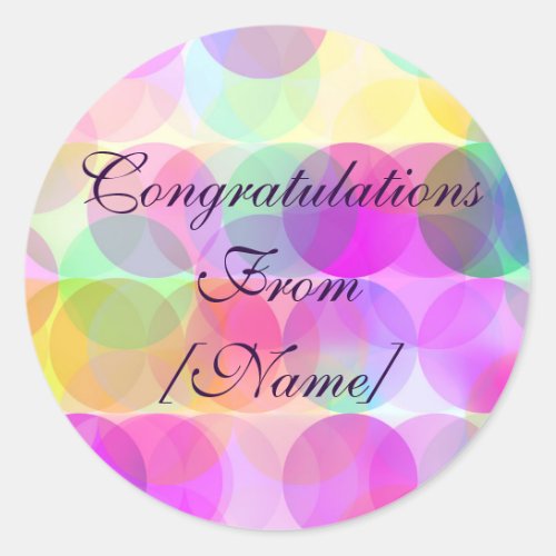 Bubbles _ Congratulations Sticker