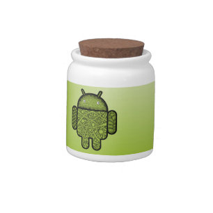 Bubbles Doodle Character for the Android™ robot Candy Jar