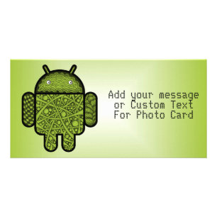 Bubbles Doodle Character for the Android™ robot Card