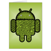 Bubbles Doodle Character for the Android™ robot Cards (Front)