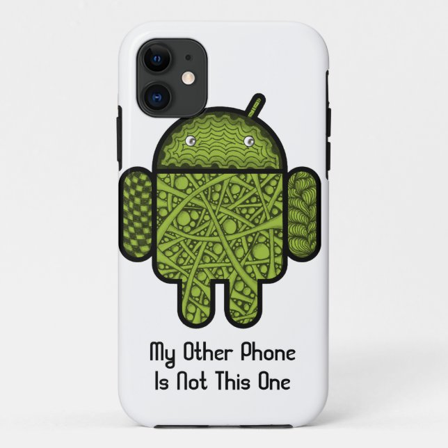 Bubbles Doodle Character for the Android™ robot Case-Mate iPhone Case (Back)