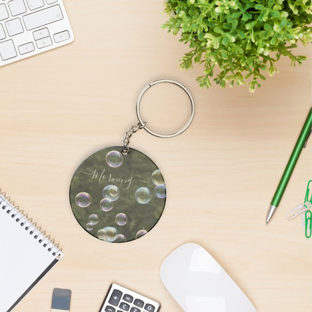  Bubbles during daytime monogram keychain (Bubbles during daytime monogram keychain)