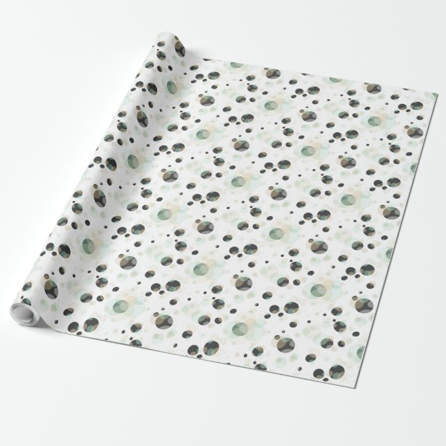 BUBBLES Elegance any Color Wrapping Paper (Unrolled)