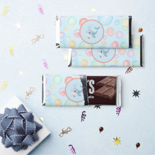 Bubbles & Fins Children's Birthday Bubbles Hershey Bar Favors