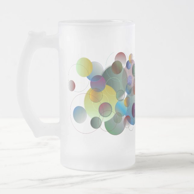 Bubbles Frosted Mug (Left)