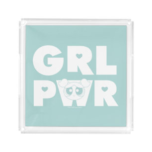 Bubbles: Girl Power Acrylic Tray
