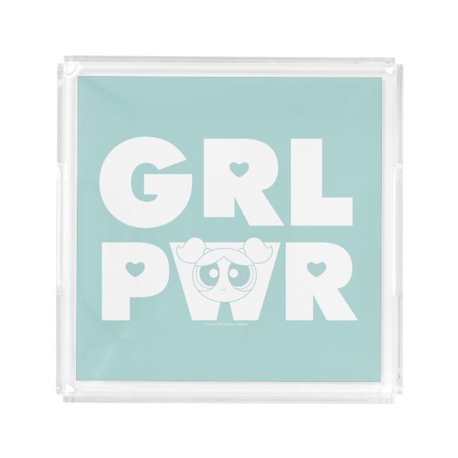 Bubbles: Girl Power Acrylic Tray (Front)
