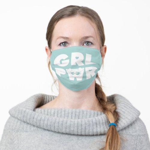 Bubbles Girl Power Adult Cloth Face Mask