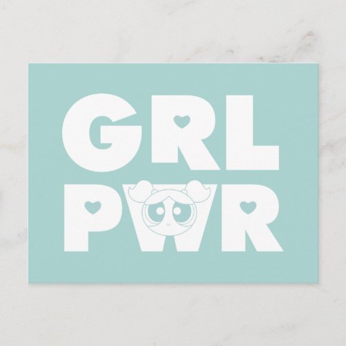 Bubbles Girl Power Invitation Postcard