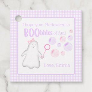 Bubbles Halloween Gift Tag / Treat Bag Tag