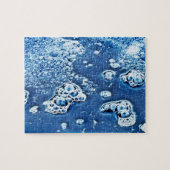 Bubbles Ice Water Blue Abstract Puzzle (Horizontal)