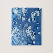 Bubbles Ice Water Blue Abstract Puzzle (Vertical)