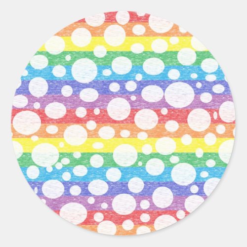 Bubbles in a Rainbow Sea Stickers