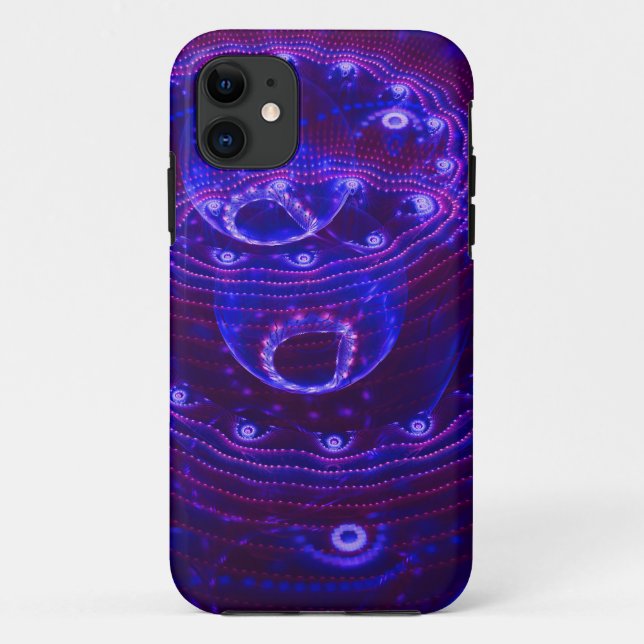 Bubbles in Electric Blue Case-Mate iPhone Case (Back)