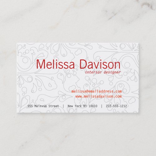 BUBBLES in GRAY Business Card