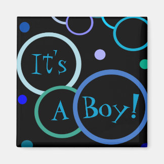 Bubbles It's a Boy Baby Shower Favors Magnets