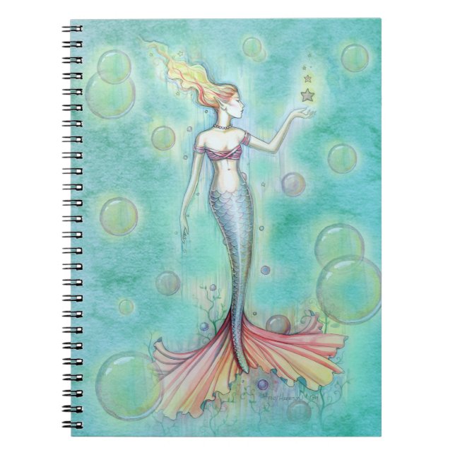 Bubbles Mermaid Notebook (Front)