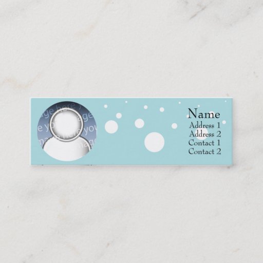 Customizable Bubbles Business Cards