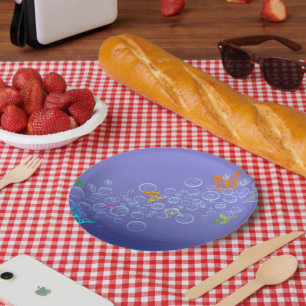 Bubbles n Butteflies Paper Plates