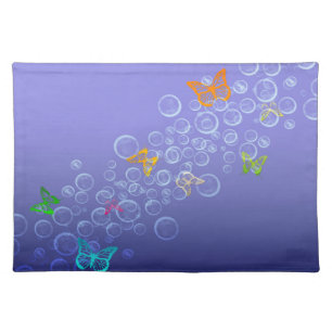 Bubbles n Butterflies Cloth Placemat