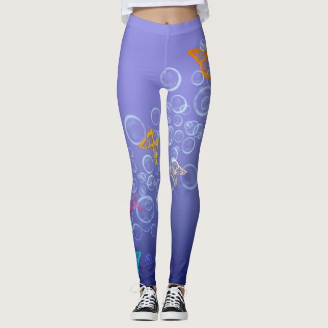 Bubbles n Butterflies Leggings (Front)