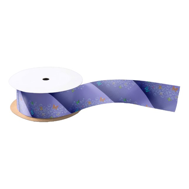 Bubbles n Butterflies Satin Ribbon (Spool)