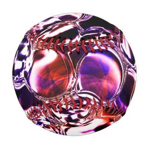 Bubbles of color glass or precious stones baseball