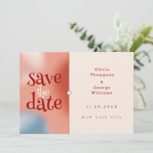 Bubbles of Love: Fairy Tale Horizontal Save The Date