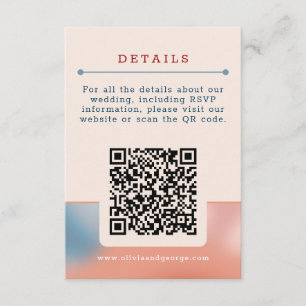 Bubbles of Love: Fairy Tale Wedding Simple Enclosure Card