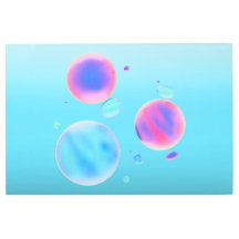 Bubbles on Blue Background – Light Airy Aesthetic 