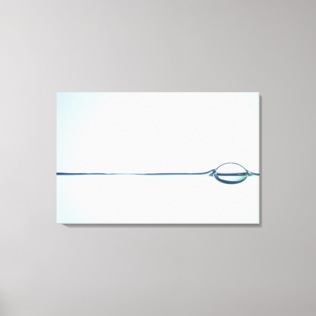 Bubbles on Water Surface Canvas Print (Front)