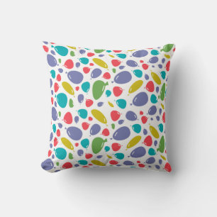 bubbles pattern  throw pillow