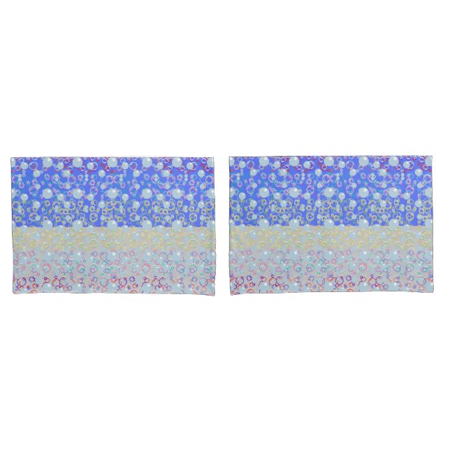 Bubbles Pillow Case (Front-Set)