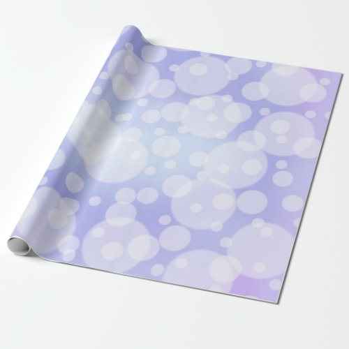 Bubbles Purple Glowing Airbrush Wrapping Paper