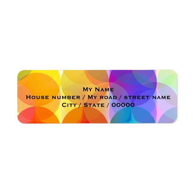Bubbles - Return Address Labels (Front)