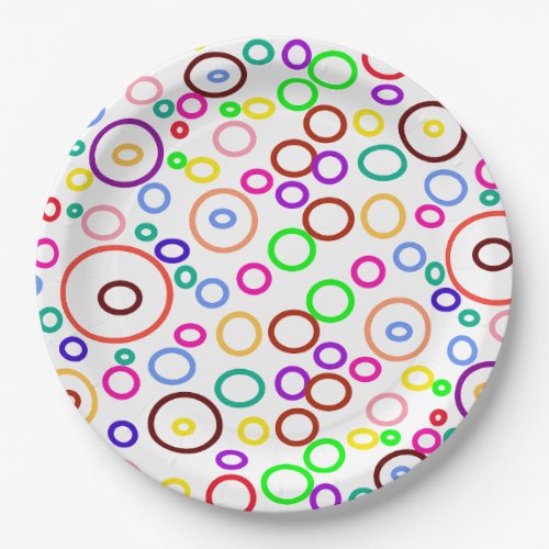 Bubbles Round Paper Prato Paper Plates