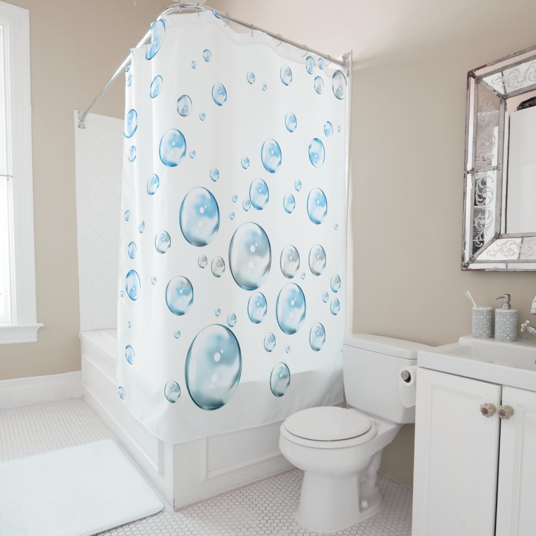 Bubbles Shower Curtain Zazzle