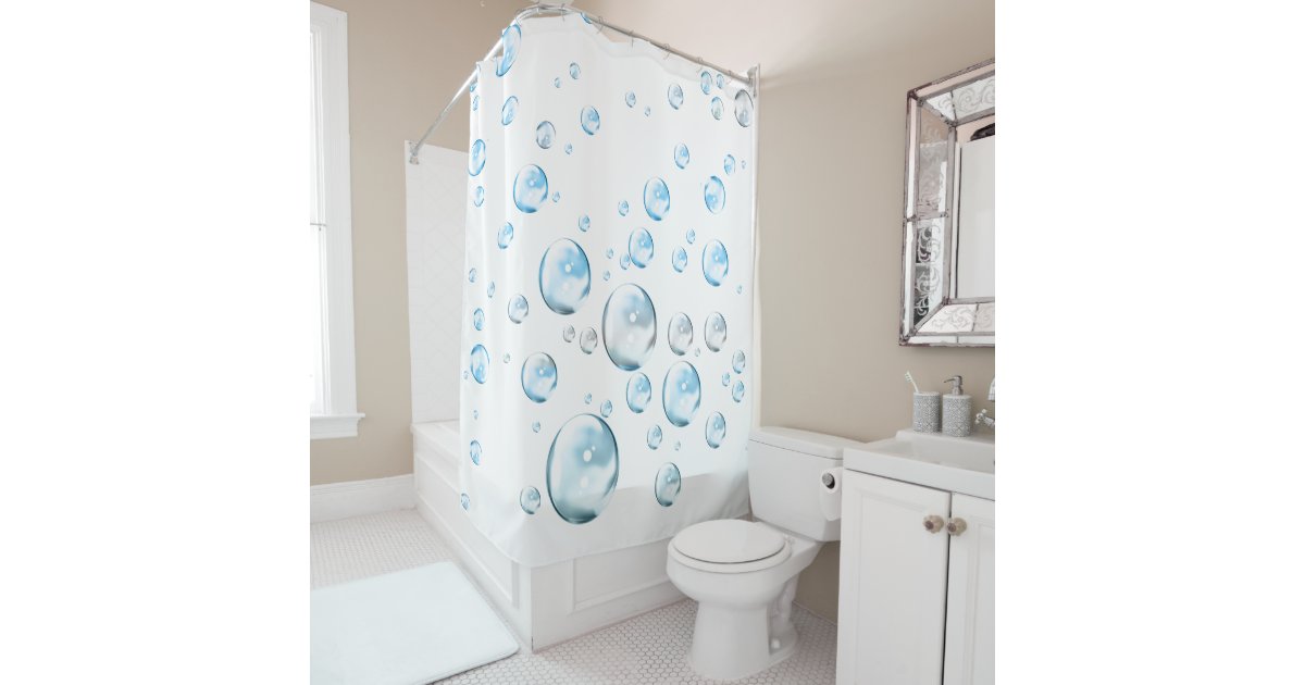 Bubbles Shower Curtain Zazzle