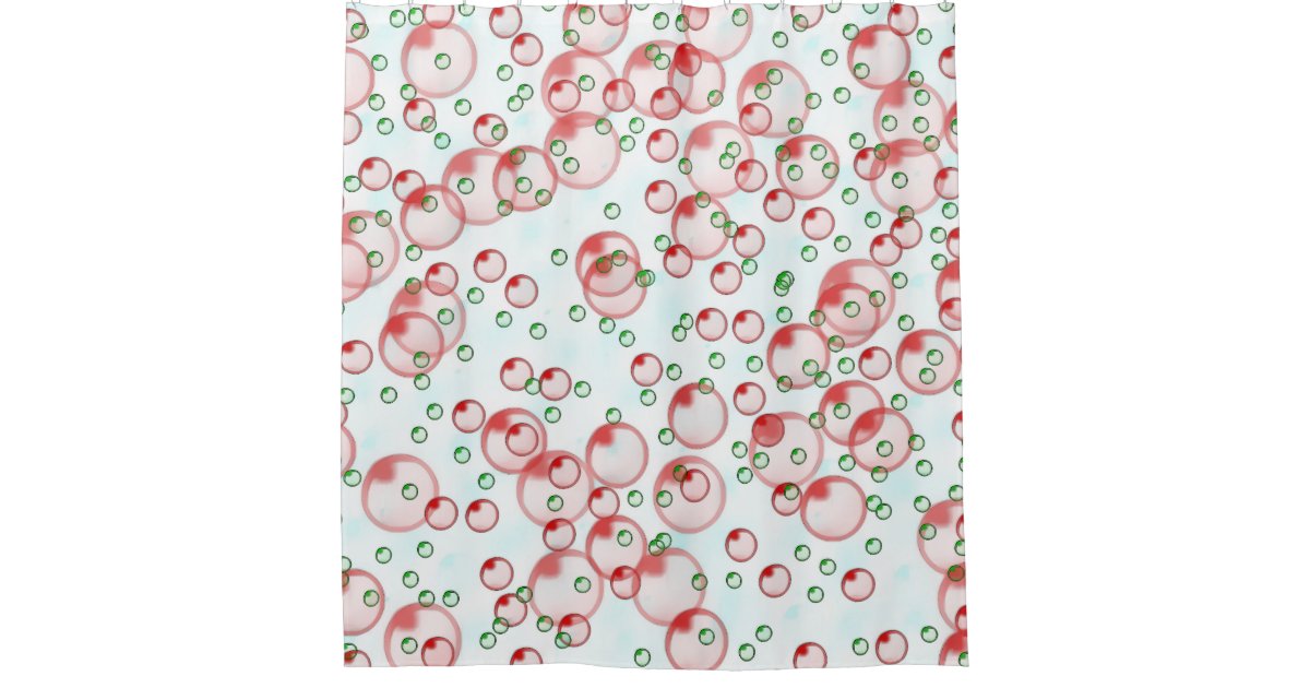 bubbles shower curtain