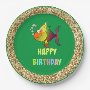 Bubbles the Birthday Fish, Paper Plates